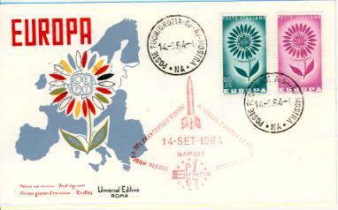 ITALIE - 2 FDC - Y. & T. Europa 907/8 - Napoli 14-09-1964  Noir Et Rouge - 1964