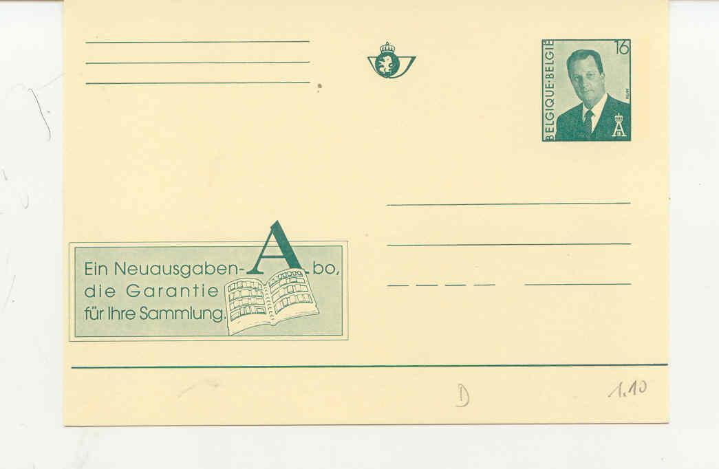 Nieuwigheden  : Enkel Duitstalig - Cartes Postales Illustrées (1971-2014) [BK]