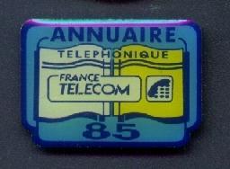 Pin's FRANCE TELECOM ANNUAIRE TELEPHONIQUE 85 [4165] - Administrations