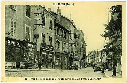 Bourgoin - Rue De La République (Route Nationale De Lyon à Grenoble) - Bourgoin