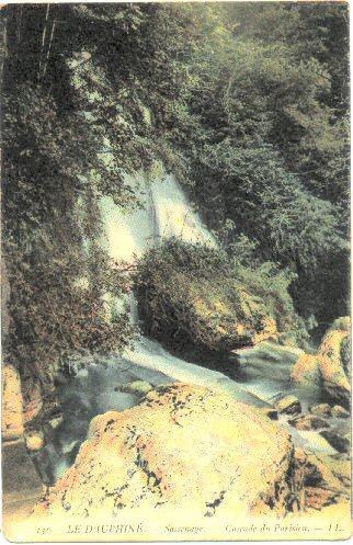 38 - Dauphiné - Sassenage - La Cascade Du Parisien - CPA Couleur - Voyagé En 1915 - Ed. LL - Sassenage