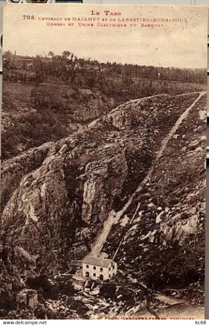 81 - MAZAMET - La Bastide Rouairoux - Gorges Du Banquet Et Usine Électrique - Mazamet