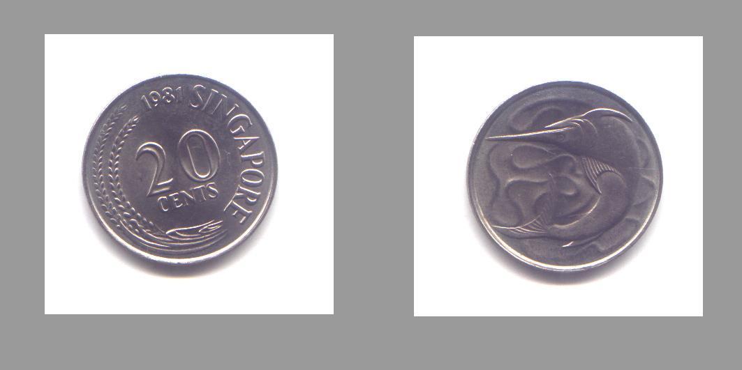 20 CENTS 1981 - Singapore