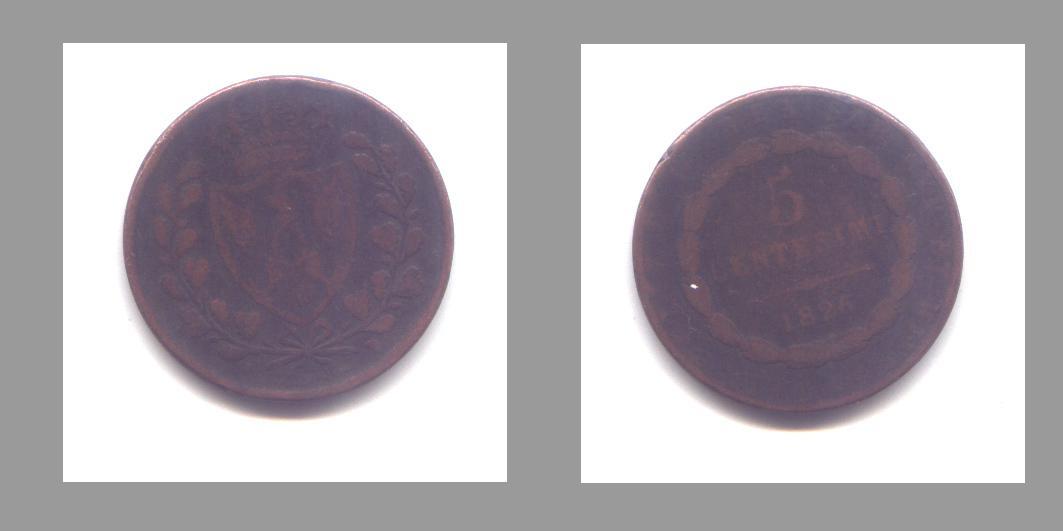 5 CENTESIMI 1826 - Other & Unclassified