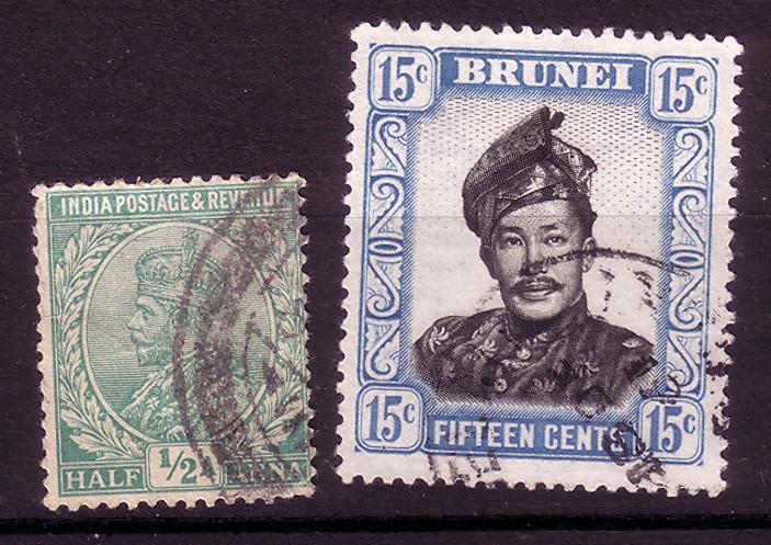 BRUNEI /INDIA POSTAGE  Cote ? - Brunei (1984-...)