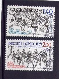 Cept 1981 Andorre Français Andorra Yvertnr. 292-93 (°) Oblitéré Used - 1981