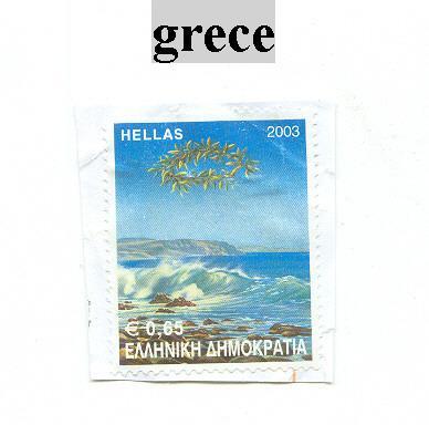 GRECE SUR FRAGMENT - Used Stamps