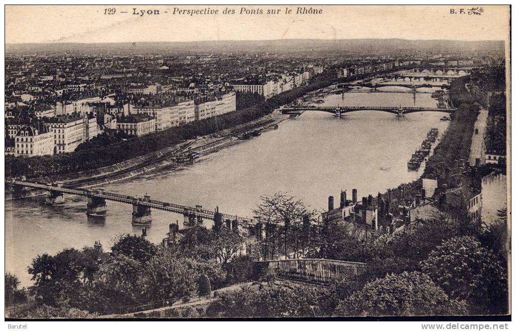 LYON 6 - Perspective Des Ponts Sur Le Rhône - Lyon 6