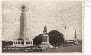 C048-PLYMOUTH, Naval War Memorial, Drake Statue And Armada Memorial - Plymouth