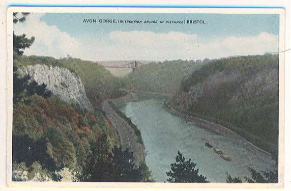 BRISTOL - AVON GORGE (Suspension Bridge In Distance )  (Z30) - Bristol