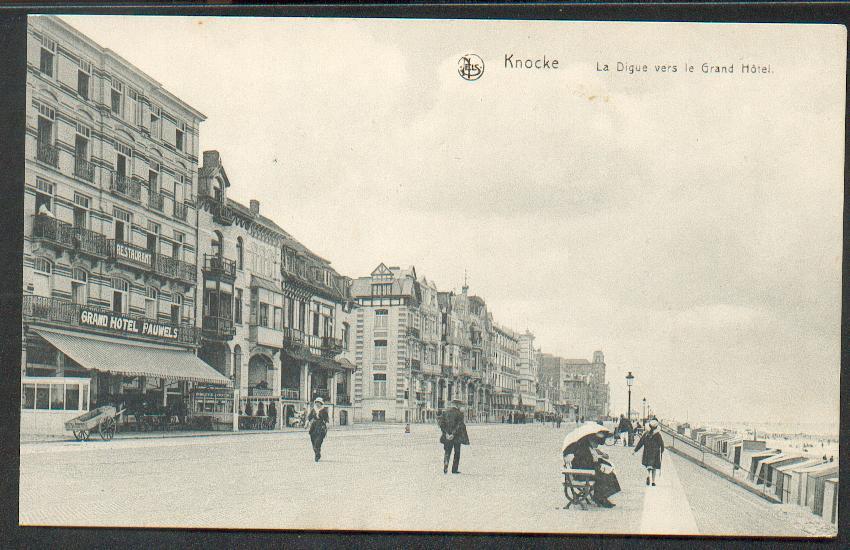 Knokke: Dijk Met Hotel Pauwels - Knokke