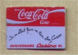 PIN´S COCA-COLA COKE CASINO 1991 [4439] - Coca-Cola