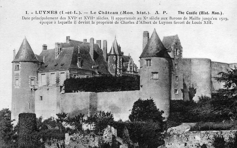 LUYNES   (I. Et L.)  -  Le Château   (Mon. Hist.)  A.P.   -   The Castle (Hist. Mon.) - Luynes