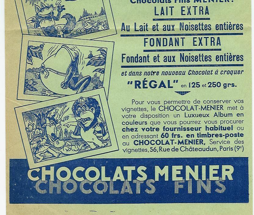 Publicité 14 X 22 Cm  Chocolat Menier - Chocolat