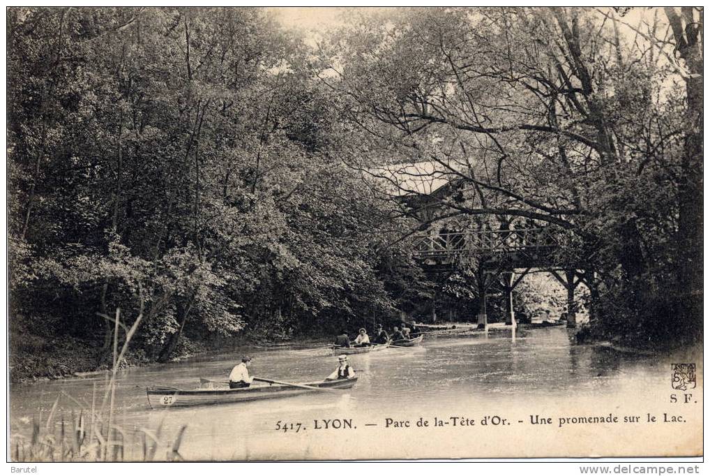 LYON 6 - Parc De La Tête D´Or. Une Promenade Sur Le Lac - Lyon 6