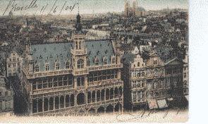 C122-BRUXELLES, Panorama Pris De L' Hôtel De Ville - Cartas Panorámicas