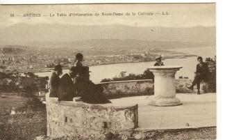 Antibes - La Table D´orientation De ND De La Garoupe - Carte écrite - Cap D'Antibes - La Garoupe