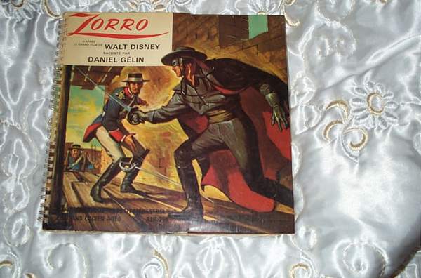 ANCIEN ANNEE 59  33T ZORRO + LIVRET ET PLANCHE A DESSIN - 45 Rpm - Maxi-Singles