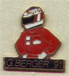 PIN'S COURSE AUTOMOBILE GERHARD BERGER (4554) - F1