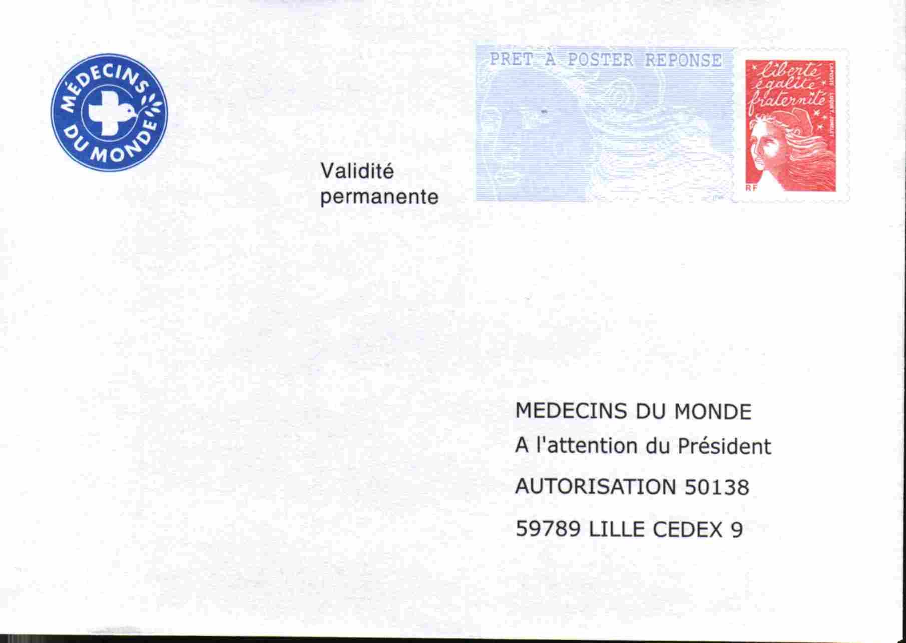 Pap Réponse Médecins Du Monde Neuf - Prêts-à-poster:Answer/Luquet