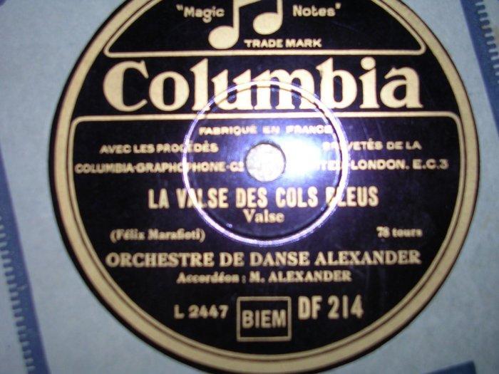 M. ALEXANDER Accordéoniste Et Son Orchestre De Danse. - 78 Rpm - Gramophone Records