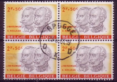 België Belgique 1178 Cote 12.00€ Bloc De 4 BRUGGE - Used Stamps
