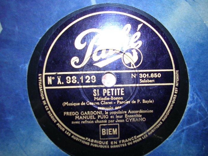 Frédo GARDONI Accordéoniste, Manuel PUIG Et Leur Ensemble. - 78 Rpm - Gramophone Records