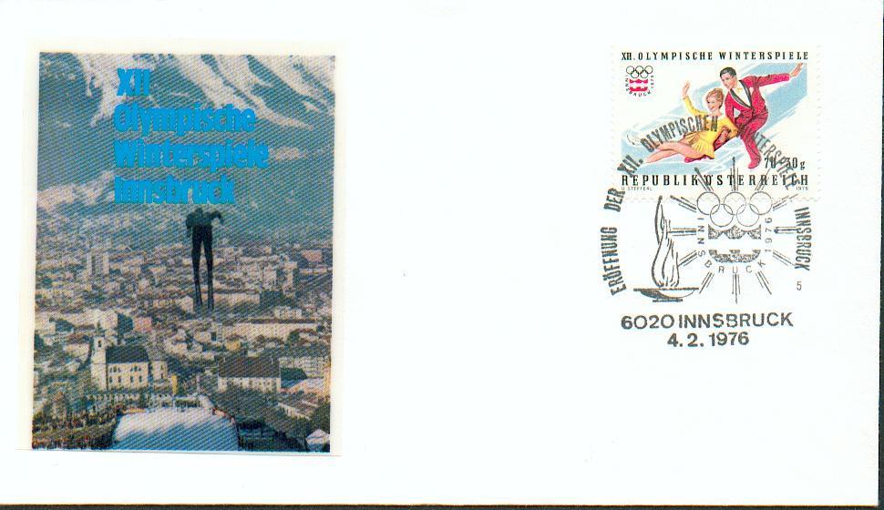 FDC Oostenrijk (A1315) - Winter 1976: Innsbruck