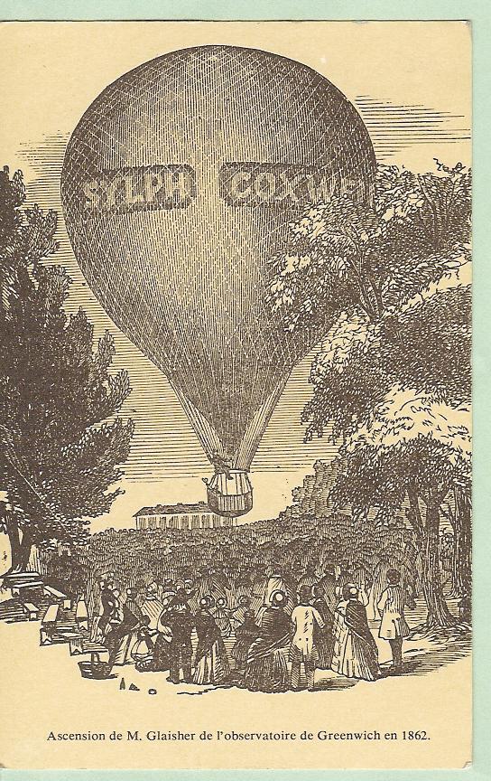 Luchtballon  Ascension De M.Glaisher De L´observation De Greenwich En 1862 - Luchtballon