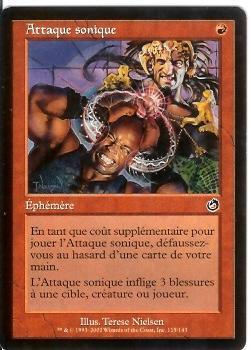 Attaque Sonique    Tourment - Cartes Rouges