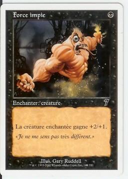 Force Impie         Septieme Edition - Cartes Noires