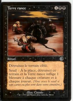 Terre Rance       Tourment - Cartes Noires