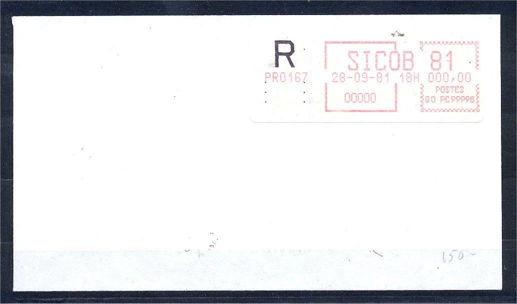 SICOB 81 On COVER Wirh 000.00 Denomination, VF! - Other & Unclassified