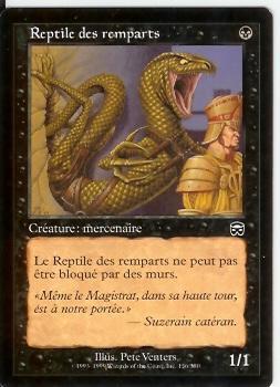 Reptile Des Remparts - Zwarte Kaarten
