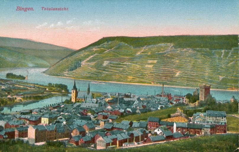 BINGEN - Panorama. Utilisée1923 - Bingen