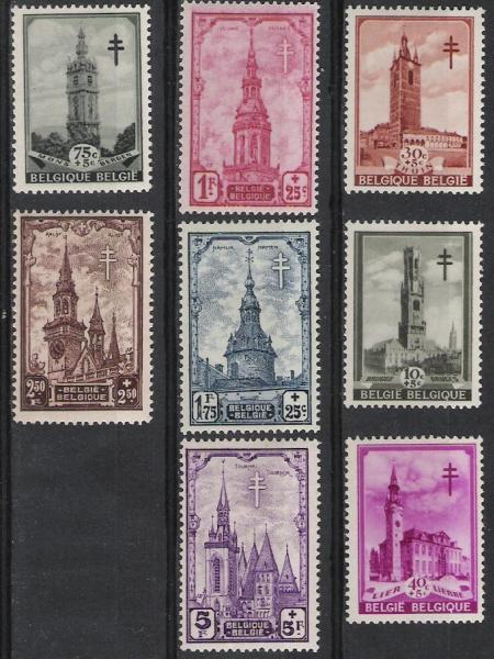 Belgie OCB 519 / 526 (*) - Unused Stamps