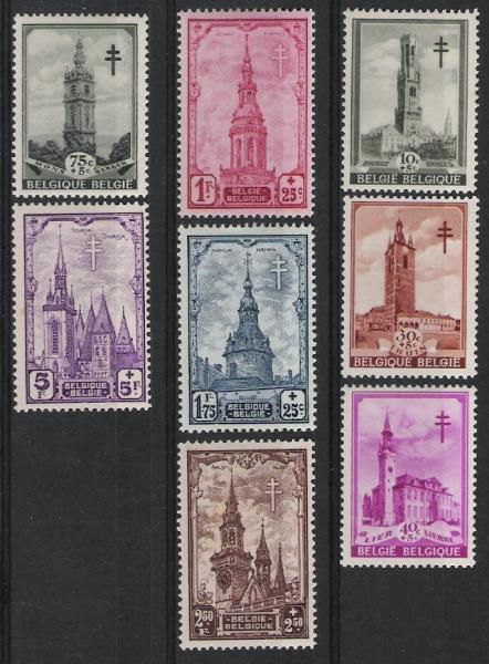 Belgie OCB 519 / 526 (*) - Unused Stamps