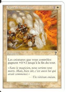 Front De Bouclier - White Cards