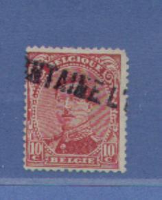 138 Met Naamstempel FONTAINE L´EVEQUE  (noodstempel) - 1915-1920 Albert I