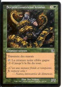 Serpent Constrictor Krosian - Green Cards