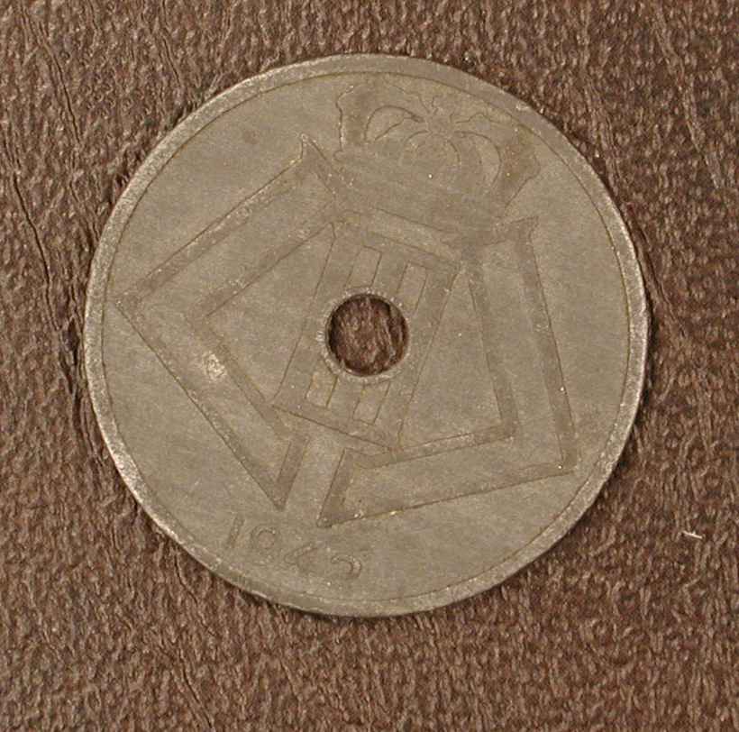 Belgique 25 Cts Zinc Fr/Vl 1942 - 25 Centimes