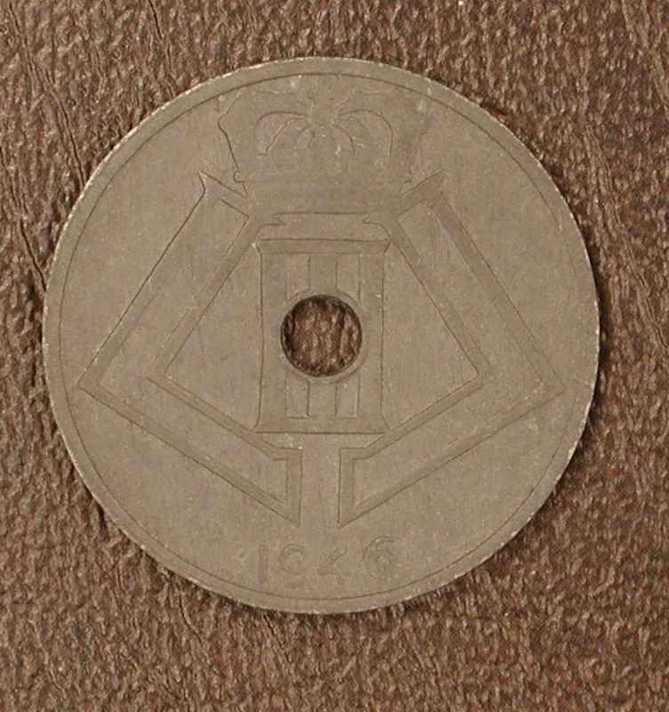 Belgique 25 Cts Zinc Fr/Vl 1946 - 25 Centimes