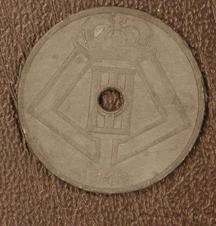 Belgique 25 Cts Zinc Vl/Fr 1942 - 25 Centimes