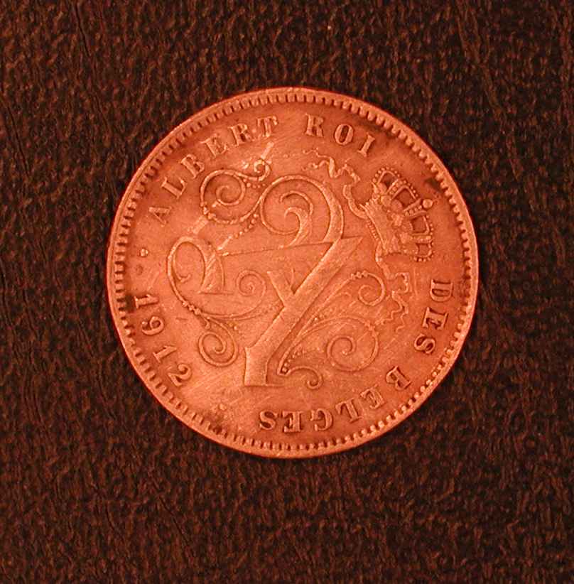 Belgique 2 Cts 1912  Fr - 2 Cent