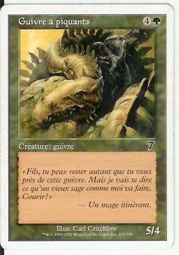 Guivre A Piquants - Cartes Vertes