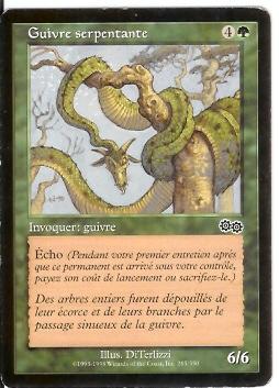 Guivre Serpentante - Cartes Vertes
