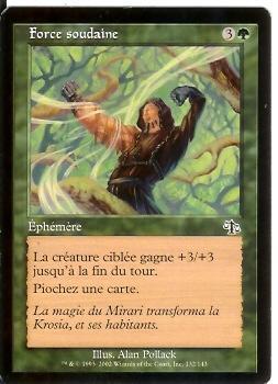 Force Soudaine - Cartes Vertes