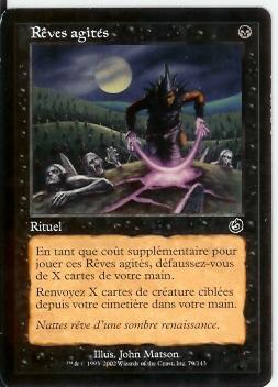 Reves Agites - Cartes Noires