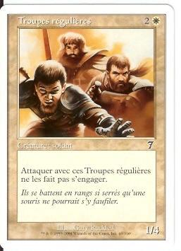 Troupes Regulieres - White Cards