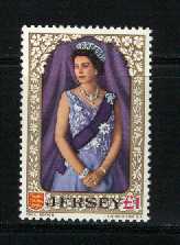 JERSEYmint Hinged Stamp QE II 1 Pound 21 #502 - Jersey